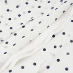 hirigin Polka Dot Floor-length Chiffon Skirt French Style Ruffled Mesh A-line Skirts Elegant Maxi Bottoms High Waist Streetwear
