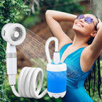 Portable Camping Shower Pump with Digital Display 4000mAh Upgraded Rechargeable Electric Shower Pump Camping Beach Dormitory