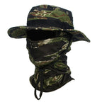 2Pcs/Set Men's Sun Protection Wide Brim Hat With Balaclava Mix Set Breathable Hunting Hat Outdoor Camping Hiking Fishing Cap