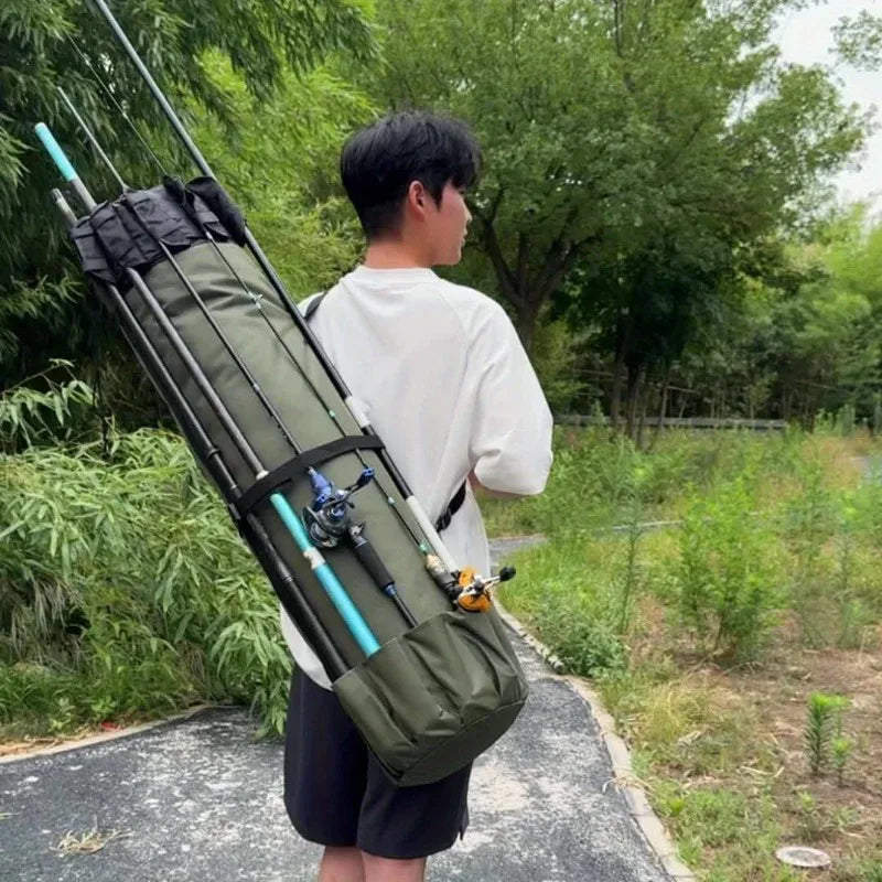 Fishing Rod Bag Durable Folding Fishing Tackle Carry Bag Multifunction Large Capacity High Quality Rod Case