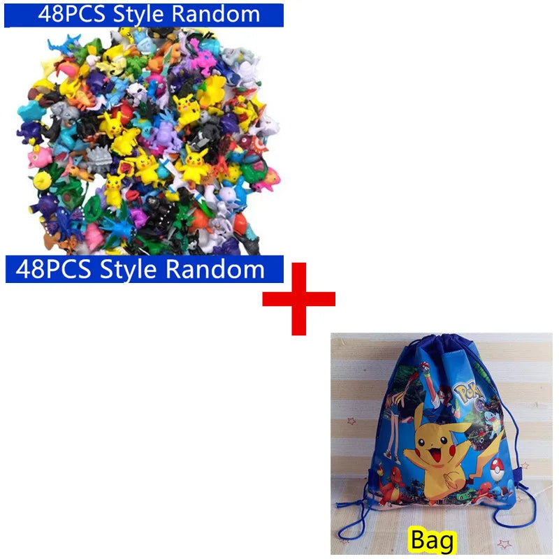 144 Style Anime  Action Figure Model Pokemon Figure Toys Ornamental Decoration Collect Toys For Children's Christmas Gift
