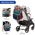 3 In 1 Diaper Bag Backpack Foldable Baby Bed Waterproof Travel Bag with USB Charge Diaper Bag Backpack with Changing Bed 3 types