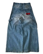 American Y2K 2025 New Baggy Wide Leg Black Jeans Overszied Women Street Casual Joker Denim Pants Couple Jeans Vintage Streetwear