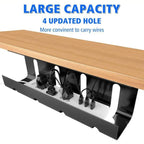 Under Desk Cable Management Tray No Drill Steel Desk Cable Management Tray with Wire Organizer and Desk Cord Organizer