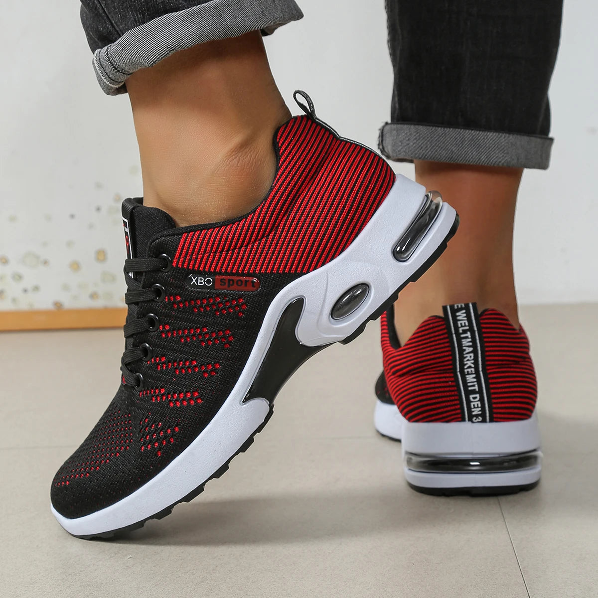 Men's shoes Fashion Super Breathable Lace-Up Running Shoes - Non-slip, durable and pillow comfort - Men's Fashion Sneakers Secondary image
