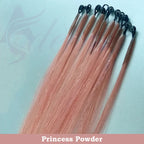 ADEIRS Color  8D Tip Hair Extensions 100% Real Human Hair Microbeads Extensions Color Purple Blue Pink Gray 18-20inch