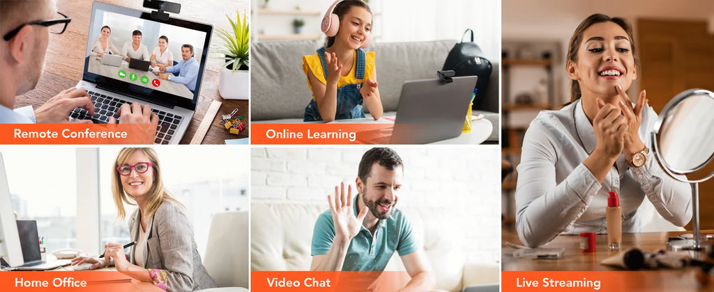 Nuroum 2K QHD Webcam 1440P 30FPS&1080P 60FPS Dual Mode, AI Noise Cancelling Mic,Streaming Camera, USB Plug & Play for PC/Mac