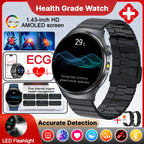 New Accurate ECG Smart Watch Blood Lipids Five Viscera Health Check Body Temperature BT Call Sports Smart Watches For Men 2026