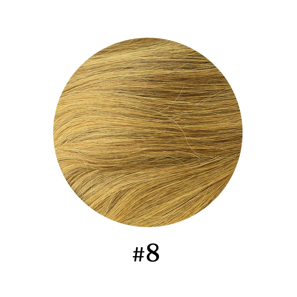 8Pcs Clip In Human Hair Extensions 100% Real Human Hair Clip in Natural Hair Extensions Straight Hair Pieces 14-26Inch Remy Hair