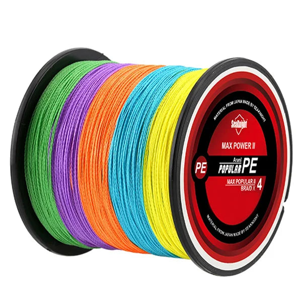 SeaKnight Brand 4 Strands Braided Fishing Line 8-100LB Multifilament PE Wire 300M 500M 1000M Freshwater Saltwater Fishing Pesca