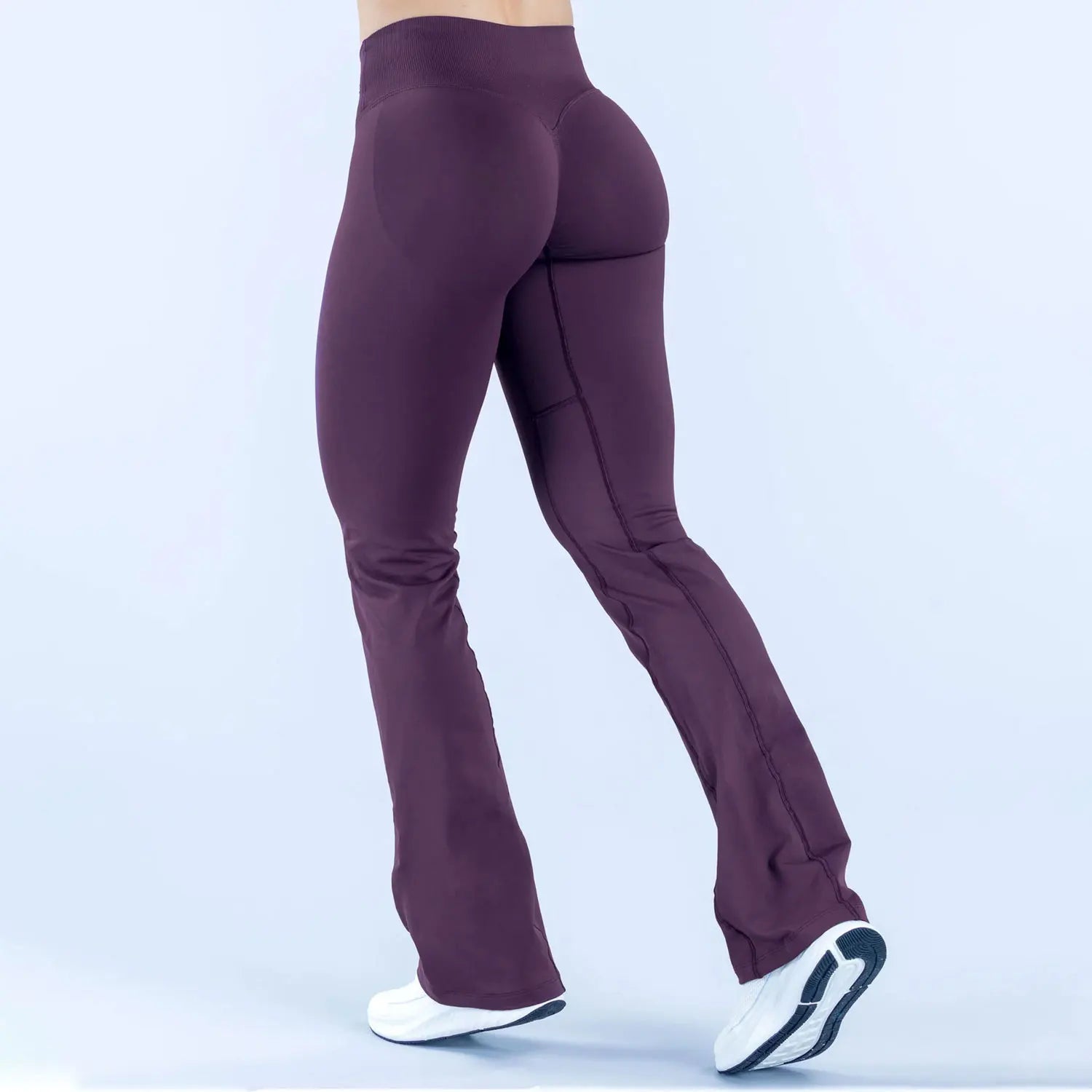 NCLAGEN Vision Flares Women's Gym Fashion Yoga Pants Front Cross High Waist Seamless Sports Leggings Fitness Wide-leg Trousers Secondary image