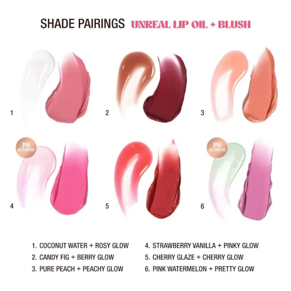 Charlotte Tilbury Lip Gloss Two Color Heart Shape Powder Blusher Highlight Spotlight Brightening Seamless Cosplay Makeup Gifts