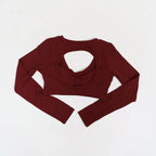 New Summer Women's Backless Long Sleeved Yoga Top Breathable Soft Sportswear for Gym Training Comfortable Fitness Clothing Woman