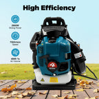 75.6CC 4-Stroke Gas Backpack Leaf Blower, 2600W 498FT with Cruise Control, for Lawn Yard Debris Cleaning, Commercial & Home Use