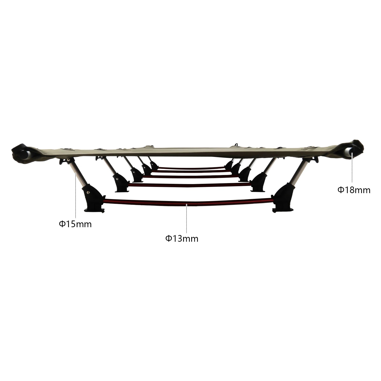 Ultralight Foldable Camping Cot, Portable Comfortable Camping Bed for Adults Outdoor Hiking Travel Backpacking Home Office Nap