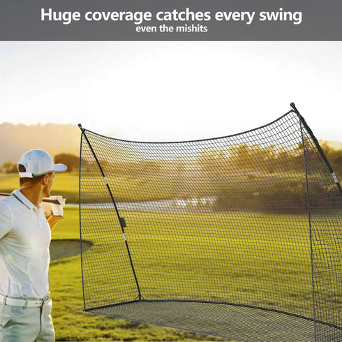 10x7 FT Golf Practice Net Portable Backyard Hitting Net Swing Chipping Training Equipment With Carry Bag Tool-Free Setup