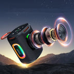S122 25W Wireless Bluetooth Speaker Outdoor Portable Mini Waterproof Speaker with Light 6000mAh Battery Bass Boost for Outdoor