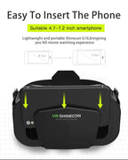 VR Glasses 3D Virtual Reality Headset Devices Helmet Lenses Goggles Smart For Smartphones Phone Cell Mobile Game Viar Viewer Set