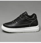 High Quality Men Sneakers Elevator Shoes for Men Fashion Casual Shoes Comfortable Leather Sports Shoes height increase 6/8/10cm