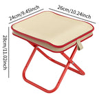 Portable Folding Fishing Chairs Lightweight Iron Alloy Frame Foldable Outdoor Camping Picnic Bench Handbag Compact Durable Stool
