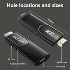TV Game Stick K8 HD Retro Video Game Console 40000+ Games Double Wireless Controller Home 3D Games 40+ Emulator For Gifts