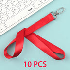 10 Pcs/lot Custom logo lanyard Neck Rope Keychain Personal Print With My Logo Company Name Wholesale of customized Landyard
