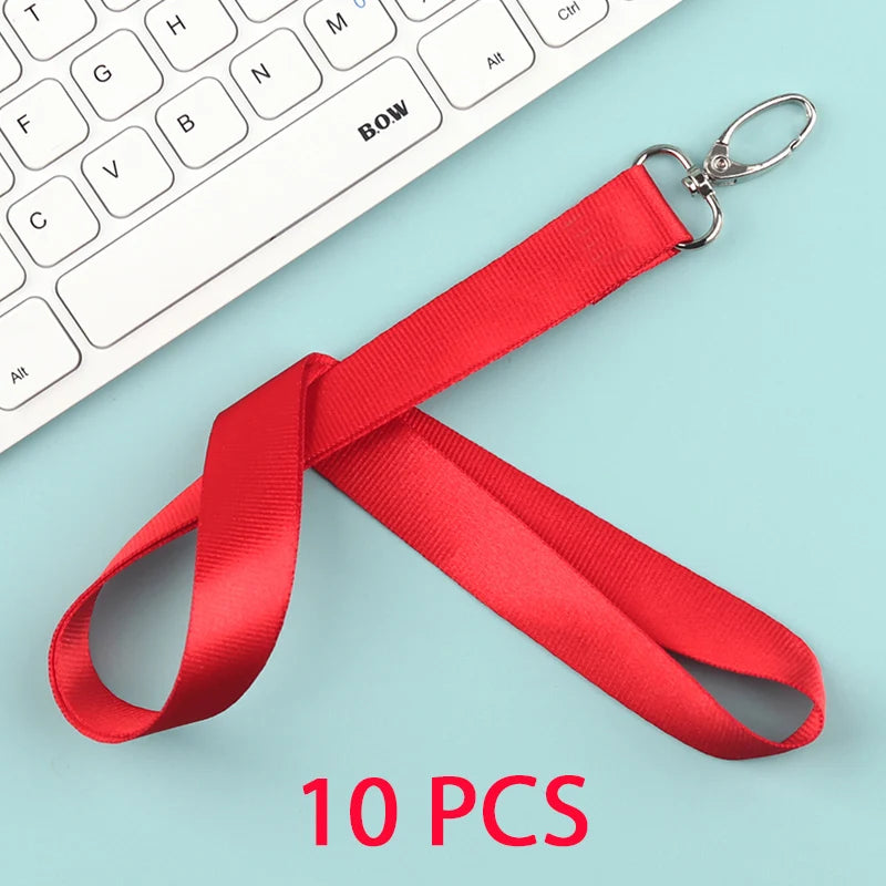 10 Pcs/lot Custom logo lanyard Neck Rope Keychain Personal Print With My Logo Company Name Wholesale of customized Landyard