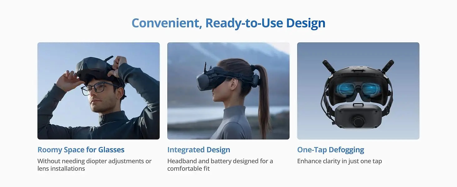 DJI Goggles N3 FPV Goggles 1080p Ultra Wide Screen Immersive Flight Experience FPV Wireless Streaming Goggles N3