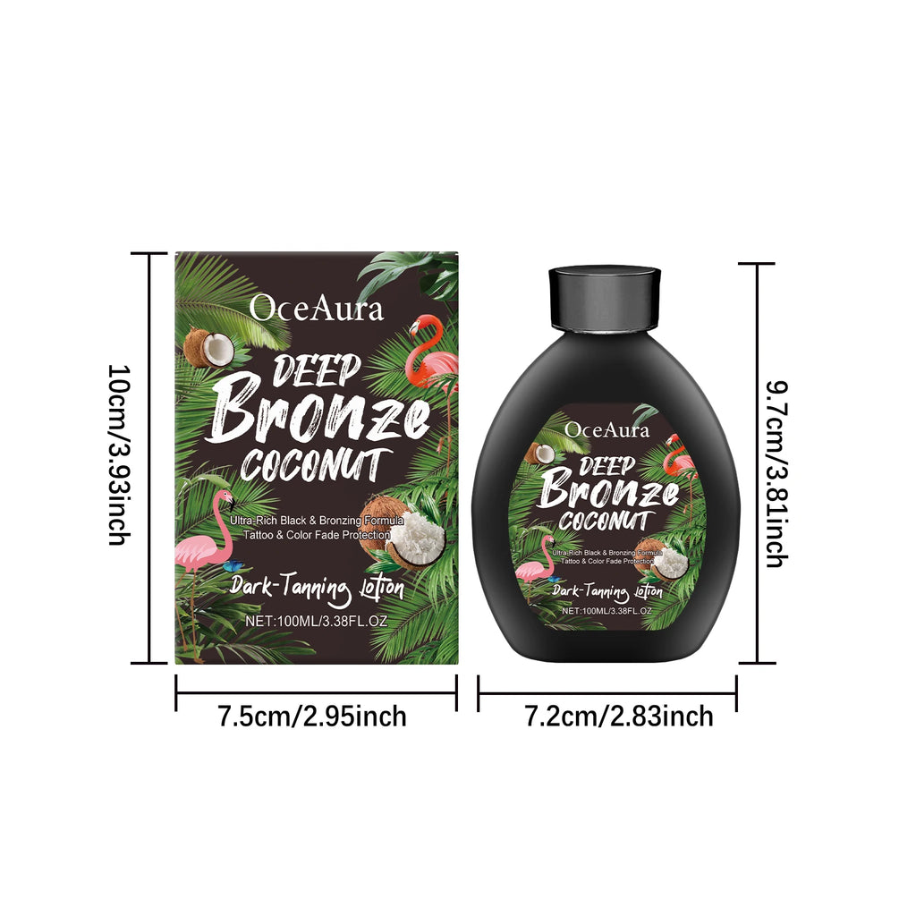 100ML Self Tanning Lotion Deep Moisturizing Non-greasy Improve Healthy Tone Bronzer Wheat Skin Sunless Tanning Cream for Summer