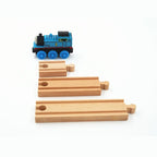 Wooden Train Track Assembly Toys For All Thomas Trains Car Bridge Piers Traffic Light Beech Wooden Railway Kid Creative Toy