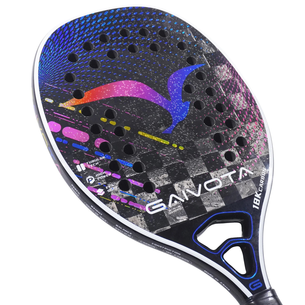 GAIVOTA 2025 300g lightweight beach tennis racket made of 18K carbon fiber, suitable for intermediate and advanced athletes