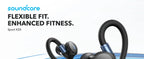 (EU stock)soundcore Anker Sport X20 Wireless Workout headphones Rotatable Extendable Ear Hooks Noise Cancelling