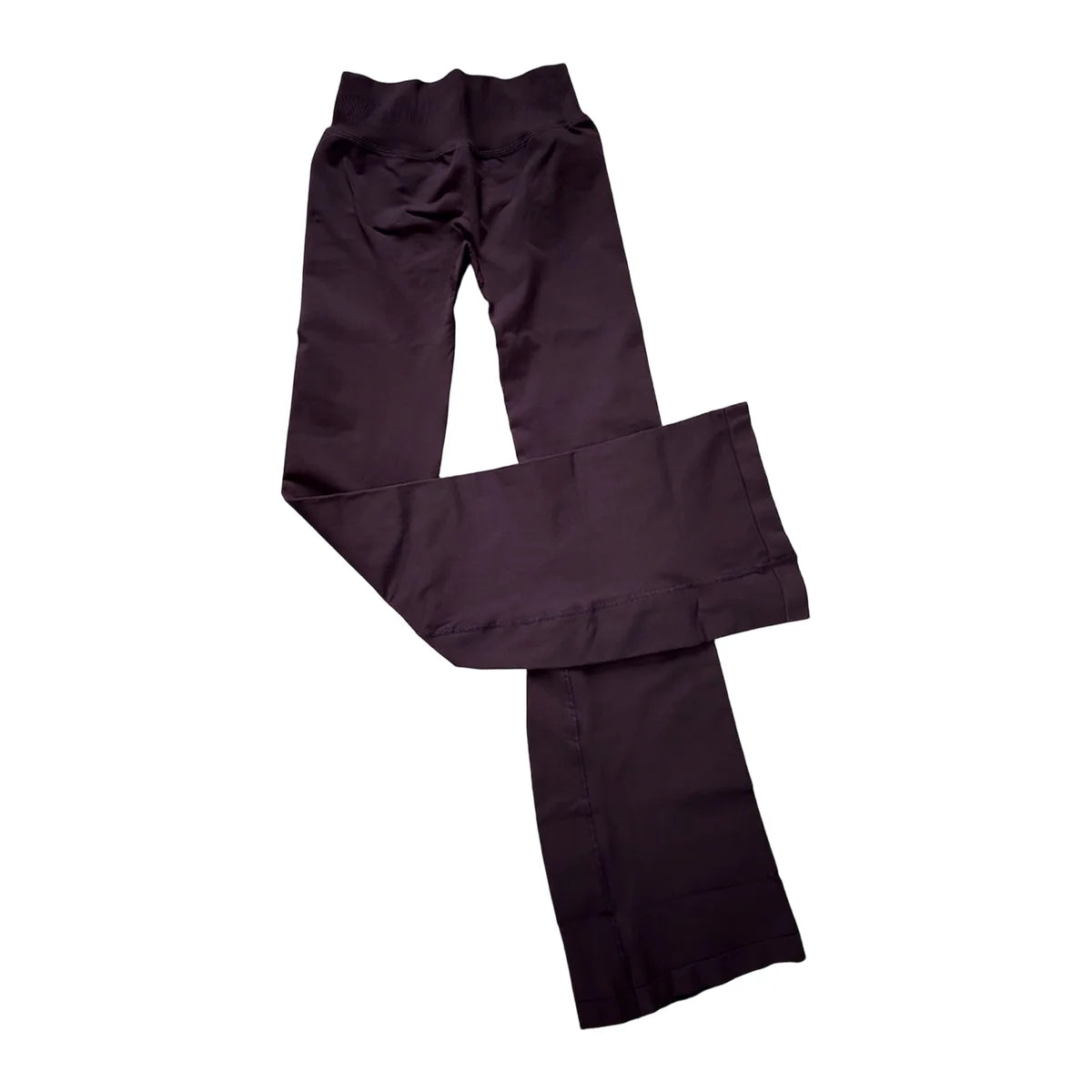 Flares Legggings Seamless Mid To Low Waistband Glute Contouring Wide Leg Pants Scrunch Booty Fitness Yoga Gym Flared Leggings