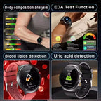 New Accurate ECG Smart Watch Blood Lipids Five Viscera Health Check Body Temperature BT Call Sports Smart Watches For Men 2026