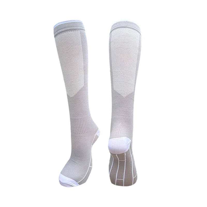 1/4 Pair Compression Socks Men Women 20-30mmhg - Circulation Support Socks Suitable Care Travel - Soft Breathable Sports Socks