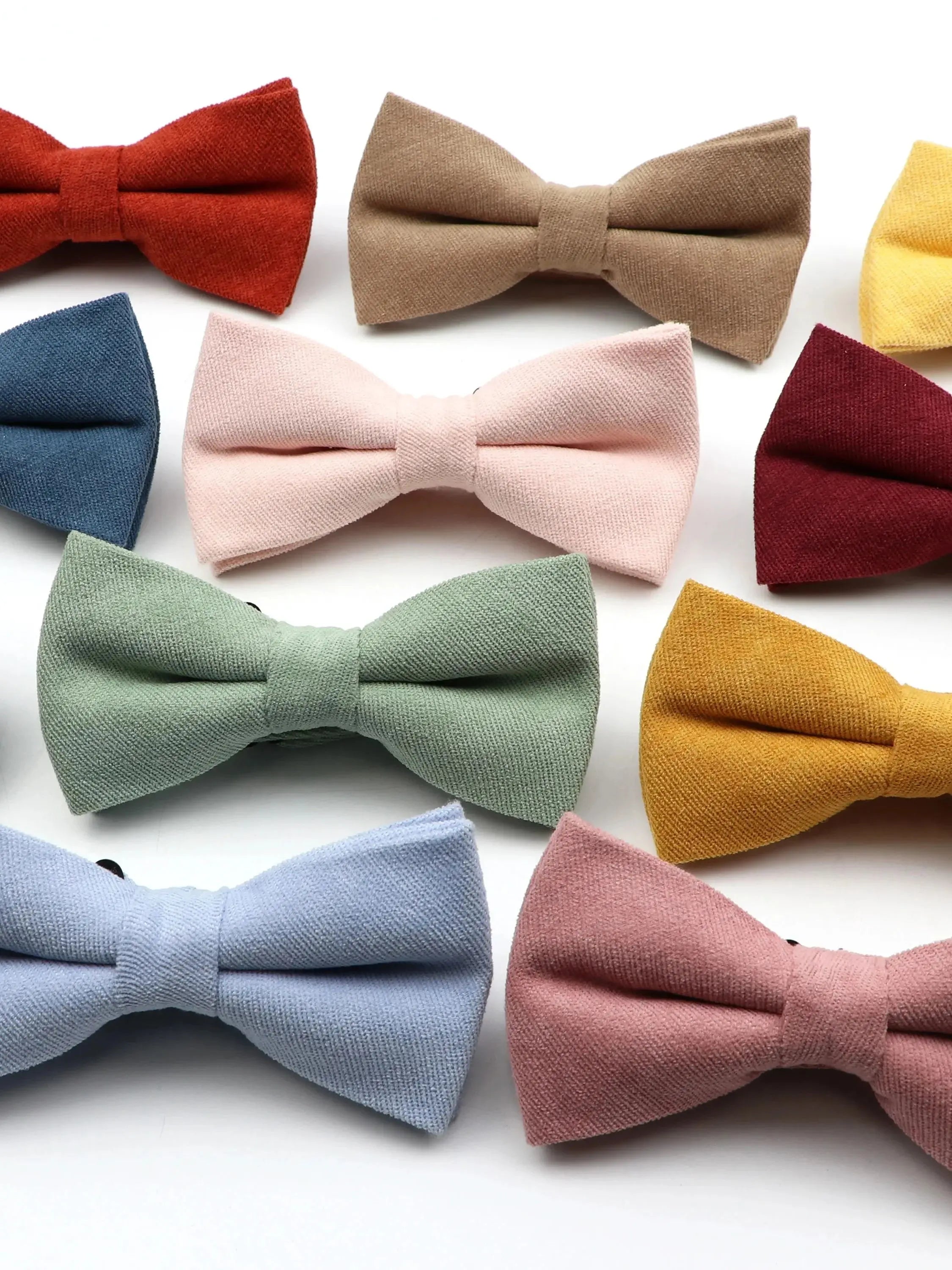 NEW Macarons Suede Bow Tie Adult Child Solid Color Men Bow Tie Super Soft Suede Classic Shirts Bowtie Bowknot