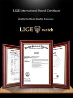 LIGE Fashion Elegant Watch for Women Japanese Movement Ceramics Strap Luxury Ladies Bracelet Quartz Watches Gifts Reloj Mujer