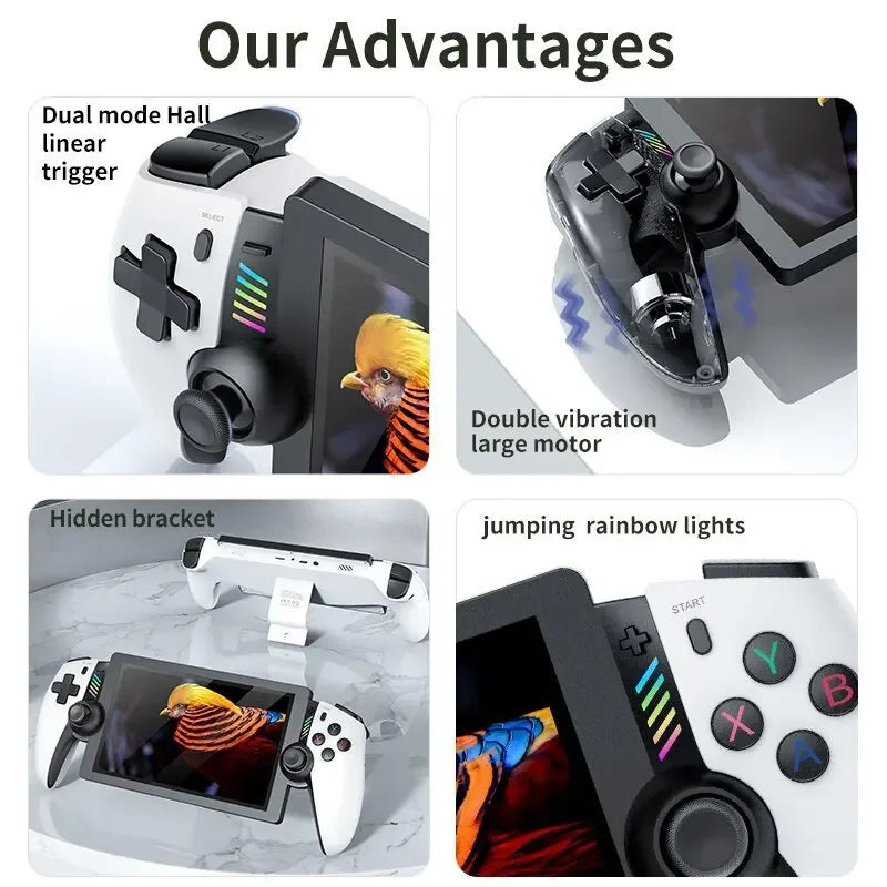 M28 Portable Retro Video Game Console 7.1" HD LCD 128GB 4000mAh 3D Game Support PS2 30+ Simulators Dual Joystick