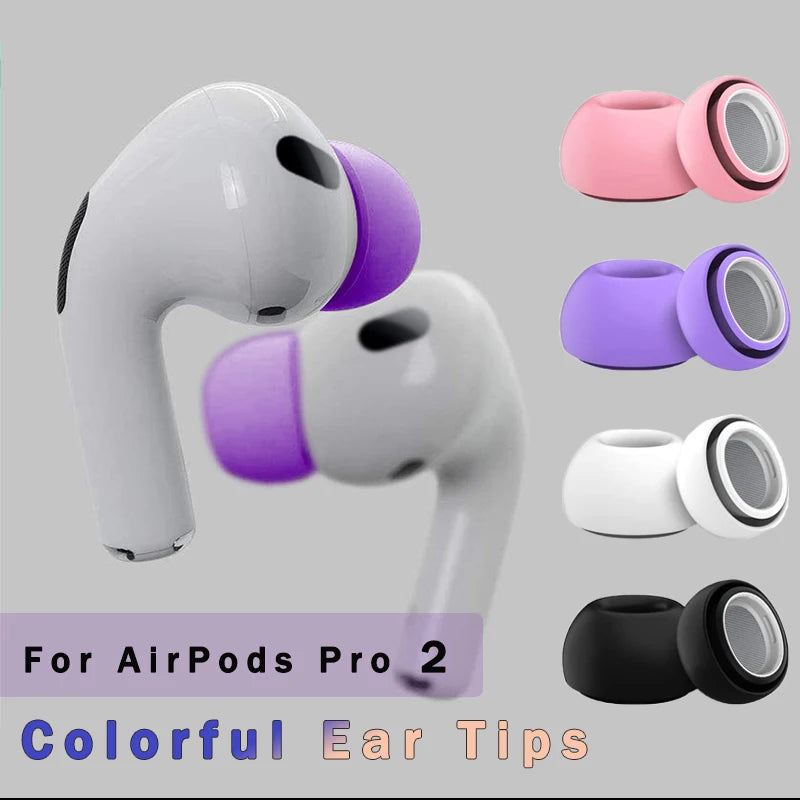 For Apple AirPods Pro 2 Ear Tips Earbuds Cover Silicone Replacement Tips Air pod Earplugs Earpads Pads Headphones Case Accessory