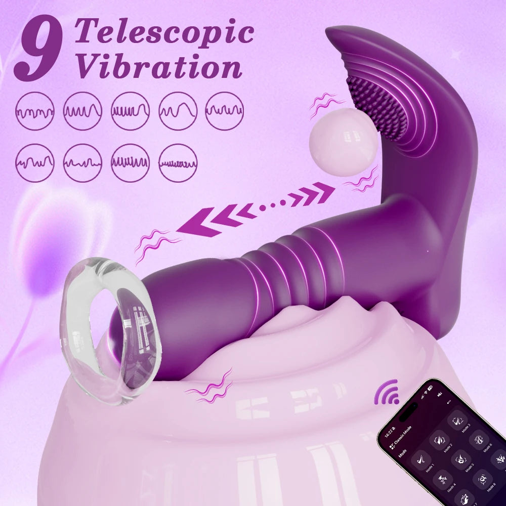 APP Control Thursting Vagina Vibrator for Women Wearable Panties G-Spot Clitoris Vibrator Female Masturbation Sex Toy for Women