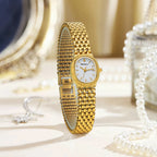 BERNY Gold Women's Watch Luxury Small Dial Ladies Gold Watch Jewelry Bracelet Quartz Lady Watch Stylish Fashion Women Watches