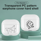 Hard Plastic Case for AirPods Pro 2 USB C Case for airpods 3 2 1 Case Transparent Cover for airpod pro 3 funda Air Pods 3 Coque