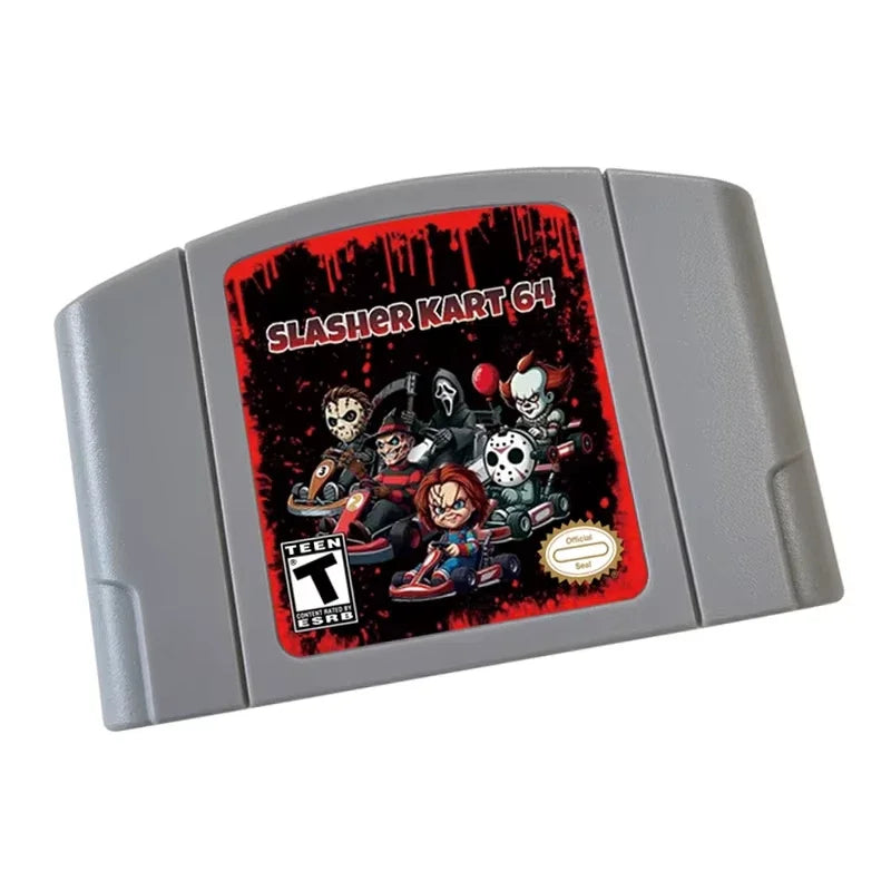N64 Game Cassette, US Version, Slasher Kart 64， 64-bit English Game Cassette, Collection Hobbies, Toy Gifts