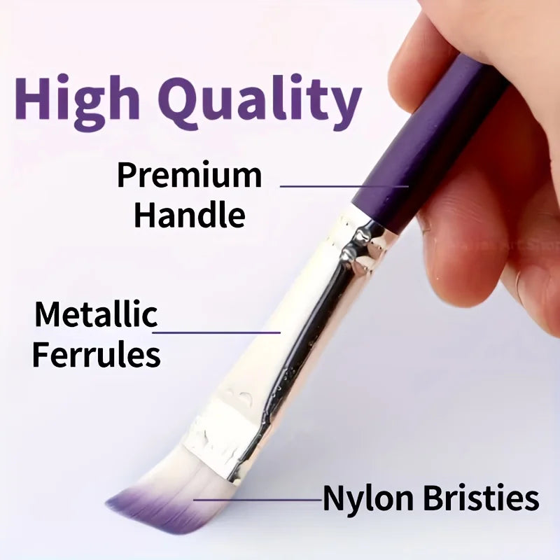 7/11pcs Professional painting brush set, wide and delicate brushes for artistic makeup and design, facial and body art brushes