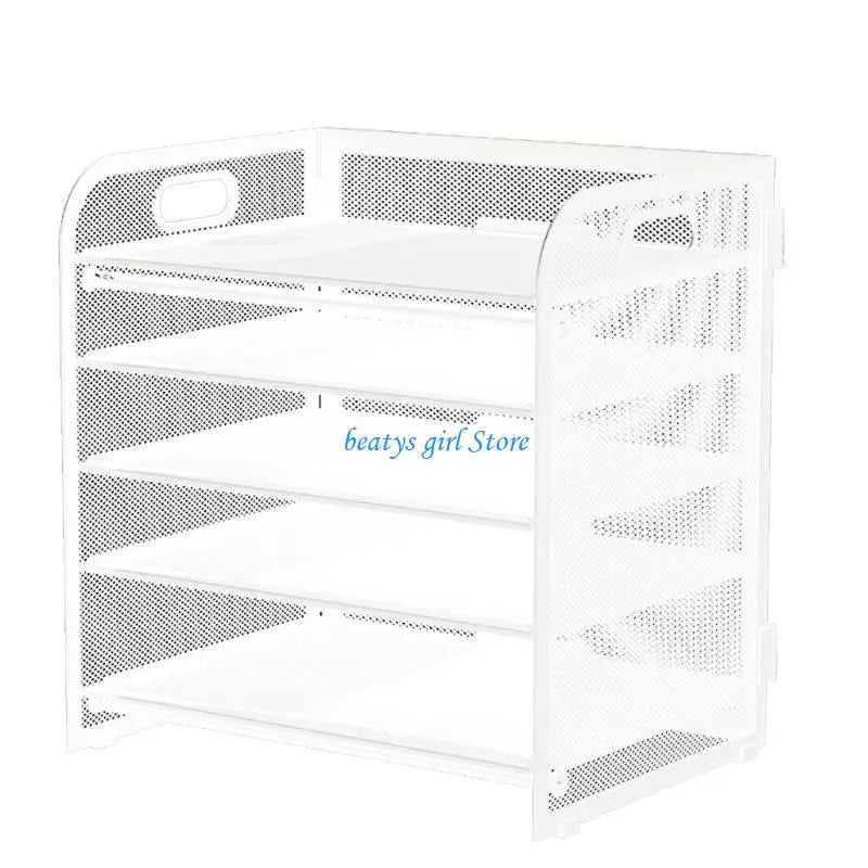 C7AB Multifunction File Letter Tray Organizers with Sliding Drawer and 2 Pen Holder, Space Saving Office Desk Organizers