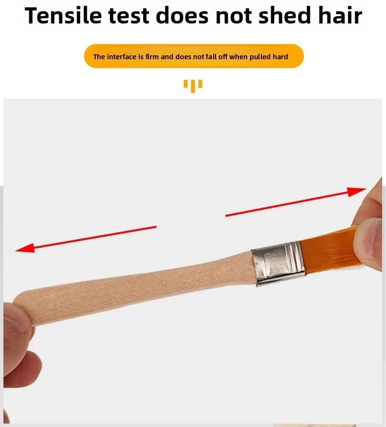 10/30PCS Multifunctional Nylon Bristle Paint Brushes Wooden Handle Art Painting Tools for Craft Creation and Household Cleaning