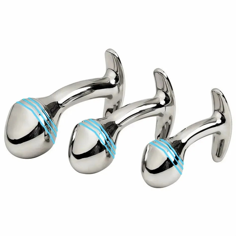 Small Medium Large Anal Beads Butt Plug Set Fake Dildo Metal Anal Plug Wearable Insert Sex Toy For Male Female Main image