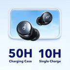 (EU stock) Soundcore by Anker Space A40 Bluetooth headphones, 98% automatic noise cancellation, wireless earbuds