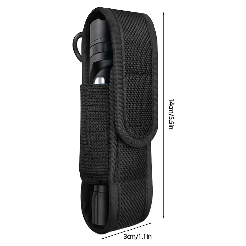 Flashlight Cover Case Flashlight Pouch LED Torch Cover LED Torch Nylon Protective Cover for Hunting Camping Outdoor Hiking