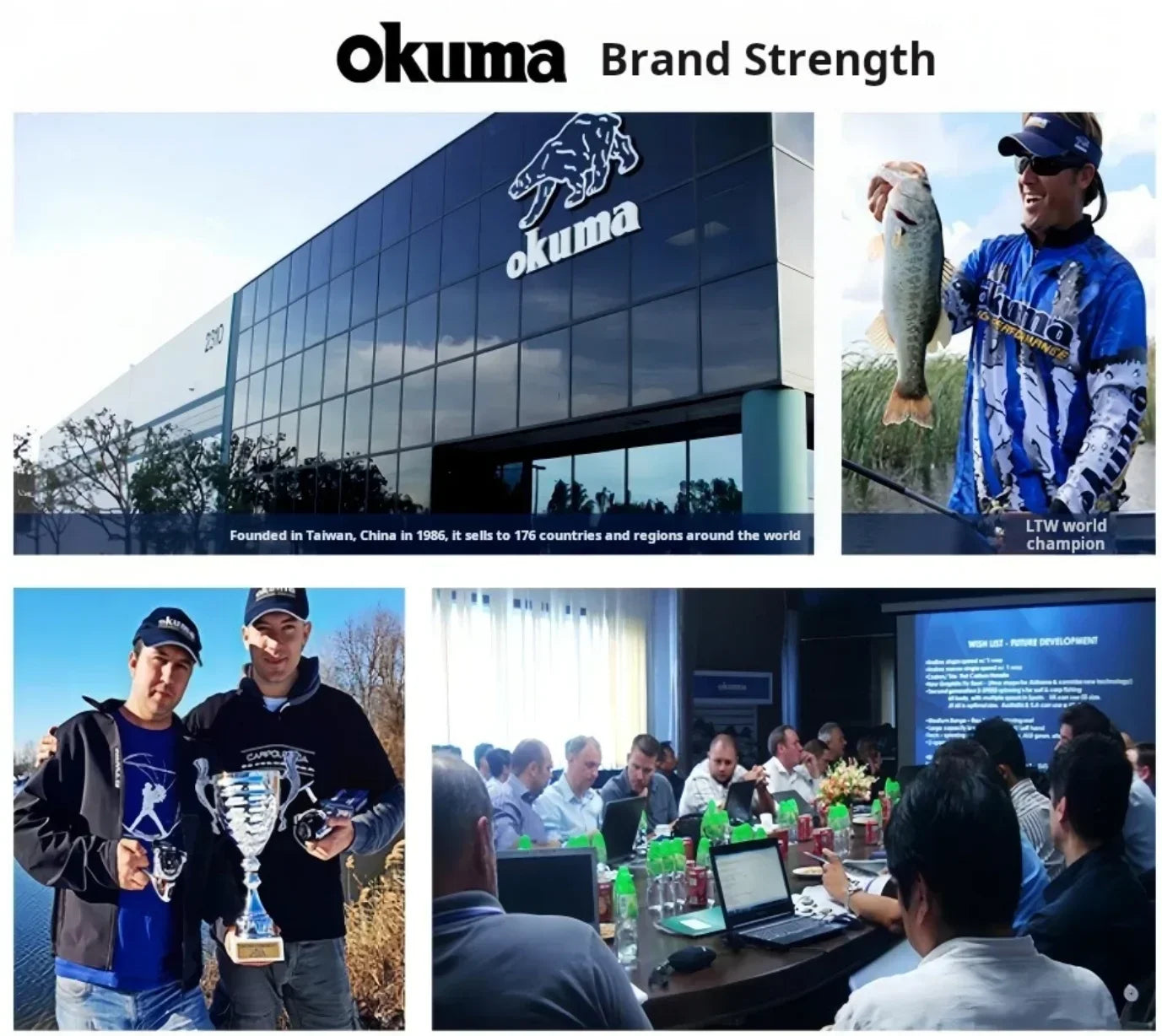 Okuma All Metal Fishing Reel Shallow Line Cup 15KG Anti Seawater Corrosion Rotating Reel 1000-5000